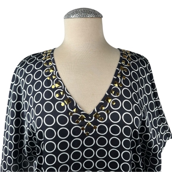 MICHAEL‎ MICHAEL KORS, V-Neck, Art To Wear Poncho, Multi Colors, Size S/M - Picture 3 of 12